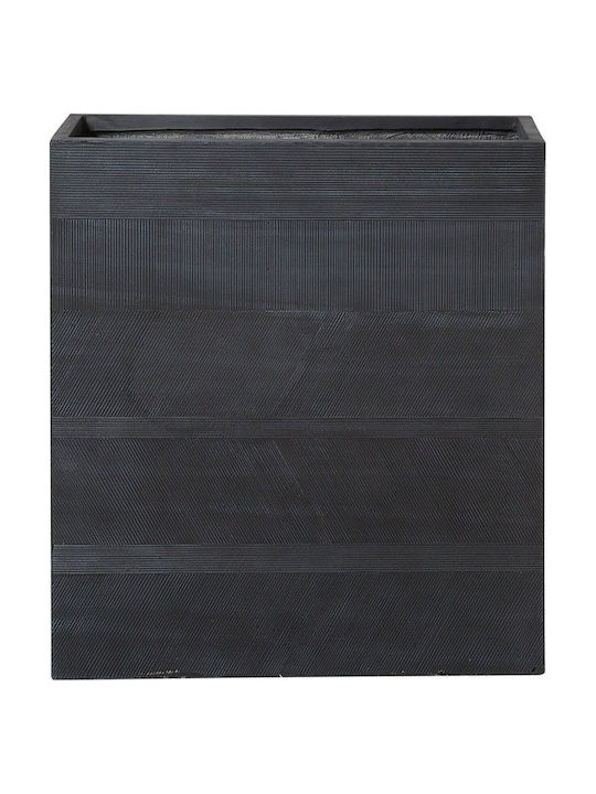 Beliani Саксия Черно 80x30x92см.
