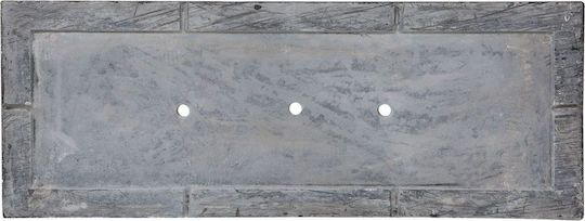 Beliani Саксия Черно 80x30x92см.