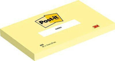 Post-it 3m Bloc Autocolant Post-it 76x127mm 12x100 File Galben