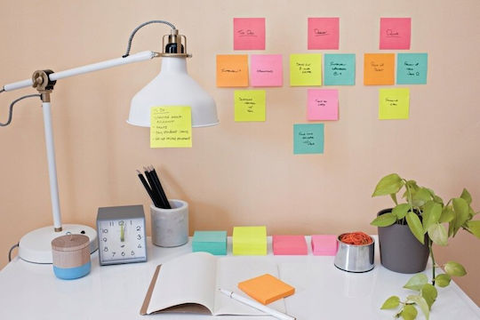Post-it 3m Post-it Super Sticky Notes 47.6x47.6mm 12x90 Sheets Cosmic Palette
