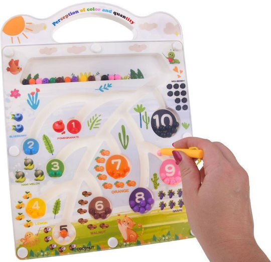 Magnetic Puzzle Board Maze Learning Colors Counting Za5741