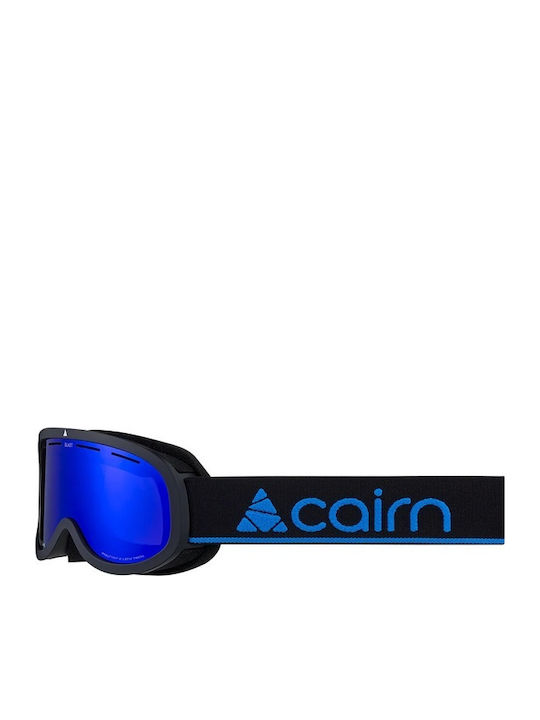 Cairn Ski & Snowboard Goggles Kids Black with Lens in Black Color