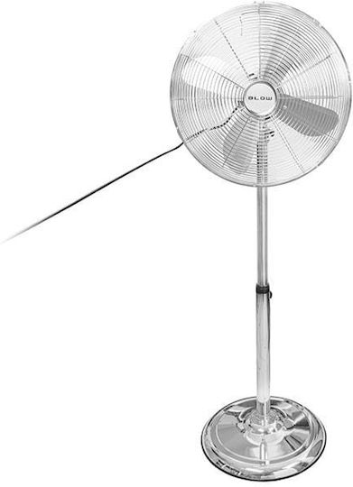 Blow Ανεμιστήρας Ορθοστάτης 60W Διαμέτρου 40.64cm Ασημί