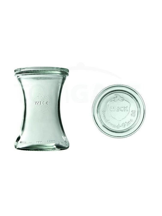 Weck Set of 6pcs Jars General Use with Lid Glass Transparent 370ml