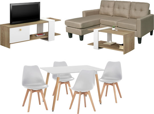 HomeMarkt Σετ Σαλονιού 8τμχ HM21298