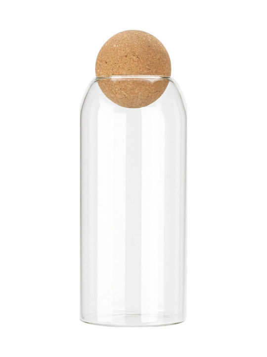 Excellent Houseware Vase General Use with Lid Glass Transparent