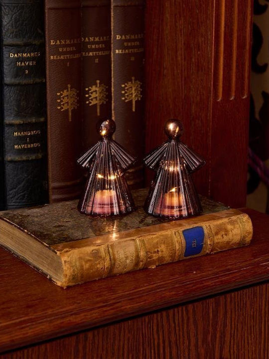 Decorative Illuminated Figure Sirius Home 37625 Burgundy Glass Atmosphere Universal Orientation 6 Bulbs