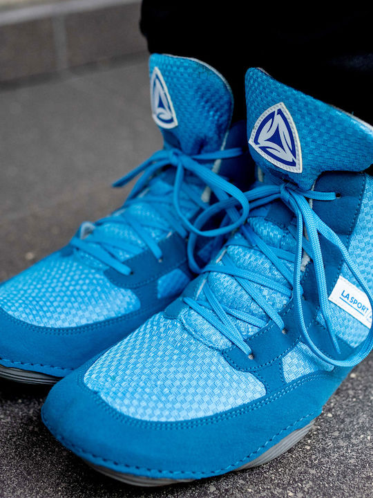 LA Sport Wrestling Shoes Blue