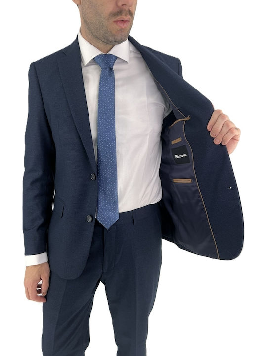 Guy Laroche Ανδρικό Κοστούμι με Στενή Εφαρμογή Blue