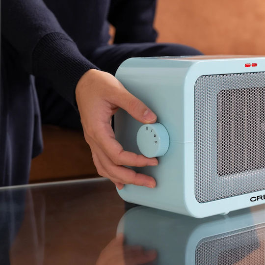 Create Warm Box Κεραμικό Αερόθερμο Δωματίου Δαπέδου Μπλε 1500W