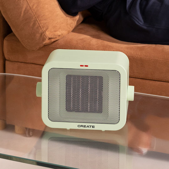Create Warm Box Κεραμικό Αερόθερμο Δωματίου Δαπέδου Πράσινο 1500W