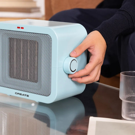 Create Warm Box Κεραμικό Αερόθερμο Δωματίου Δαπέδου Μπλε 1500W
