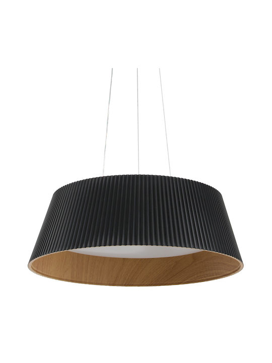 Keskor Κρεμαστό Φωτιστικό Μαύρο LED 45x45x15εκ.