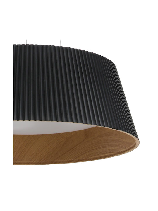 Keskor Κρεμαστό Φωτιστικό Μαύρο LED 45x45x15εκ.
