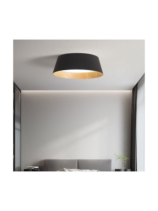 Keskor Deckenleuchte 45cm Schwarz mit Integrierter LED