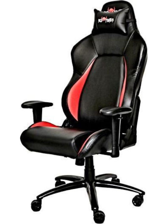 Red Fighter MGRDH02KB000 Καρέκλα Gaming Δερματίνης με Ρυθμιζόμενα Μπράτσα Κόκκινη