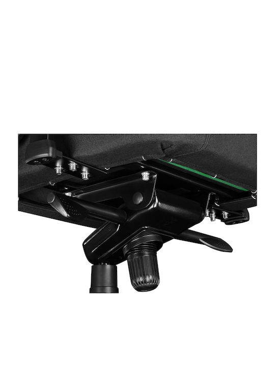 Yumisu 2052 Fabric Gaming Chair with Adjustable Arms Black
