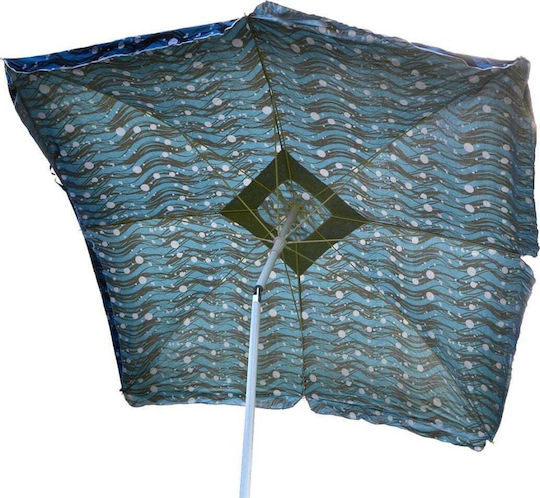 Saska Garden Faltbar Strandsonnenschirm Durchmesser 1.8m Blau