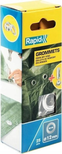 Rapid Clothing Fastener Metal 2.3x1.2cm 25 Pieces
