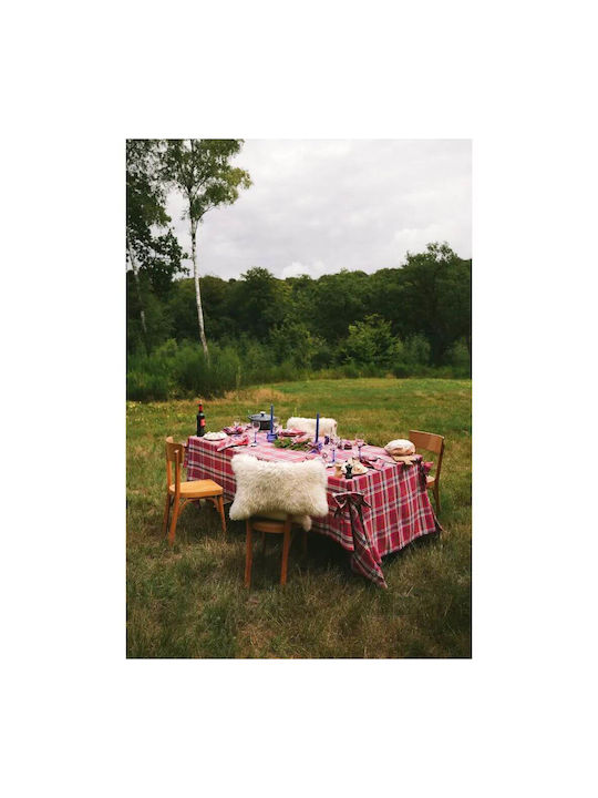 Selected by Pragmatic Tablecloth with Embroidery Red 170x250cm
