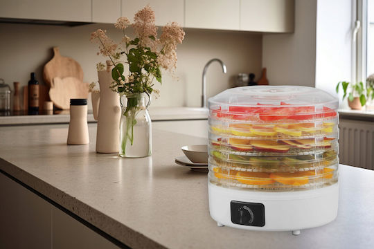 LTC Audio Food Dehydrator with 5 Shelves and Adjustable Temperature