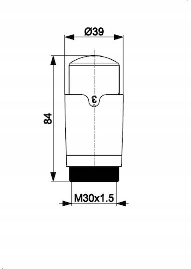 KFA Manual Thermostatic Radiator Valve for Radiator Body 1pcs