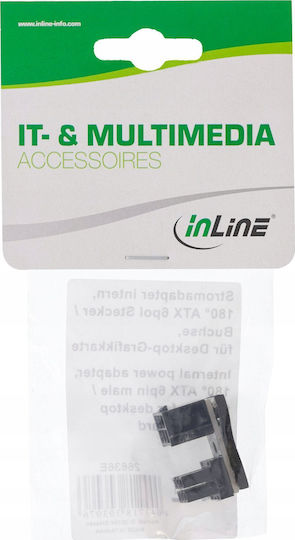 Inline Power Transformer Internal 180° Atx 6pin Male Female Desktop Graphics Card