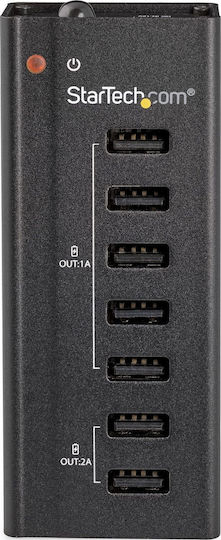 StarTech USB Хъб 7 Порта USB 2.0 с Връзка USB-A Сив