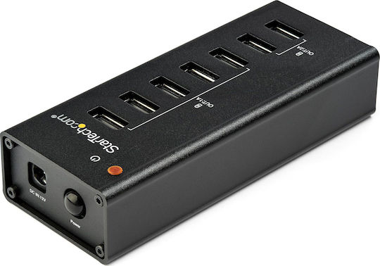 StarTech USB Хъб 7 Порта USB 2.0 с Връзка USB-A Сив