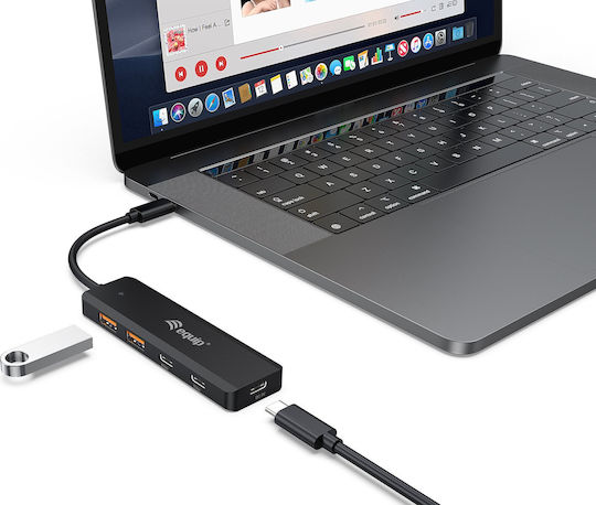 Equip Hub USB 3.2 cu 5 Porturi și Conectare USB-C