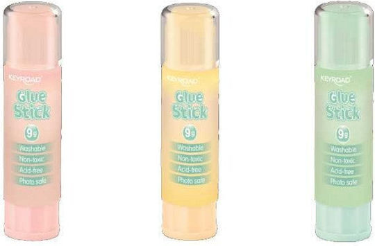 Keyroad Jelly Gel Klebstoffstift Transparent 9g Display Farb-Mix