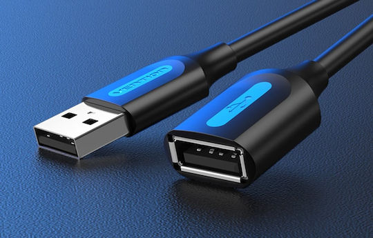 Vention USB 2.0 Kabel USB-A-Stecker - USB-B-Buchse Schwarz 5m CBIBJ