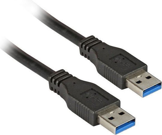 EFB USB 2.0 Cable USB-A male - USB-A male Μαύρο 1m K5210SW.1