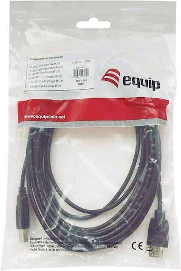 Equip USB 2.0 Cable USB-A male - USB-B male Μαύρο 2m 128864
