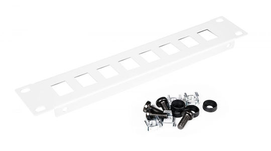 Equip Patch Panel Keystone για Rack 1U 10" Γκρι