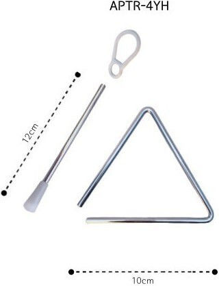 Angel Music Music Triangle 4 Inch Steel