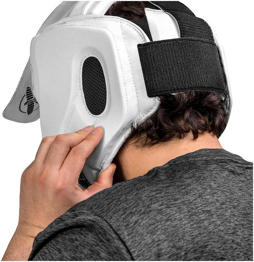 Hayabusa Adult Full Face Boxing Headgear White