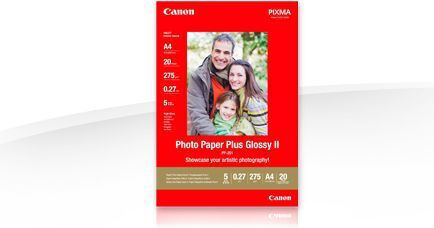 Canon PP-201 Φωτογραφικό Χαρτί Plus ΙΙ A6 (10x15) 265gr/m² για Εκτυπωτές Inkjet 5 Φύλλα