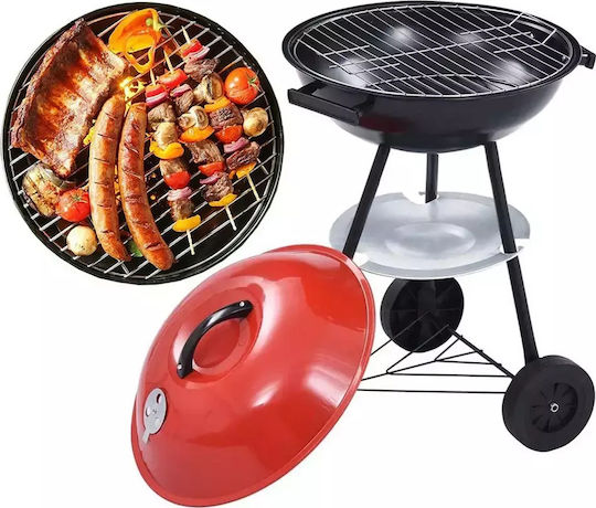 Karvounis Portable Charcoal Grill with Lid 50cmx50cm