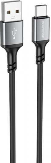 Borofone USB 2.0 Cable USB-C male - USB-A 18W Μαύρο 1m