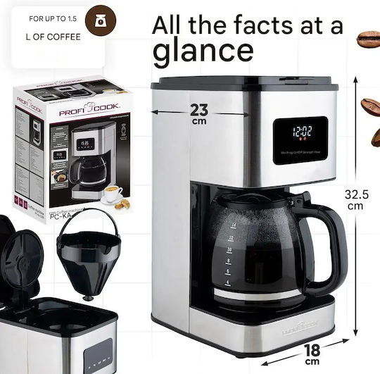 Profi Cook Filter Coffee Machine 900W