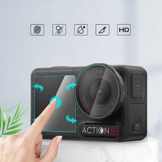 Puluz 3-in-1 Screen Protector for DJI Osmo Action 5 Pro