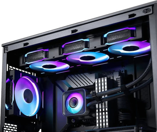 Phanteks Glacier One 360D30 X2 Υδρόψυξη AIO CPU με 3 Ανεμιστήρες 120mm και RGB Φωτισμό