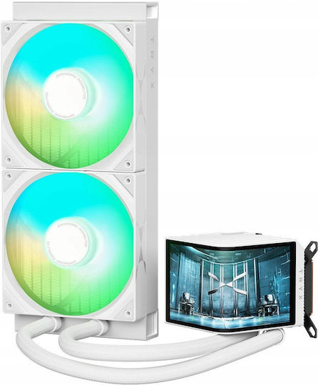 Tryx Panorama 280 Υδρόψυξη AIO CPU με 2 Ανεμιστήρες 140mm και ARGB Φωτισμό Λευκή