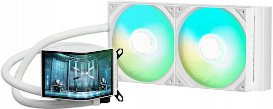 Tryx Panorama 280 Υδρόψυξη AIO CPU με 2 Ανεμιστήρες 140mm και ARGB Φωτισμό Λευκή