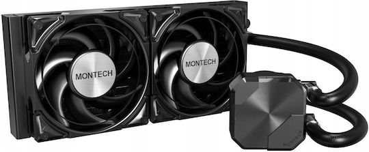 Montech HyperFlow Silent 240 Охлаждане AIO CPU с 2 Вентилатора 120mm