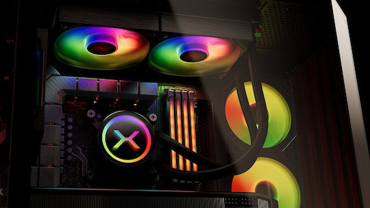 Krux HydroX 240 ARGB Υδρόψυξη AIO CPU με 2 Ανεμιστήρες 120mm