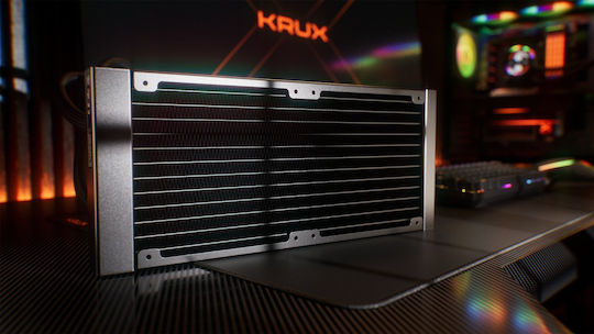 Krux HydroGlance 240 ARGB Water Cooling System AIO CPU with 2 120mm Fans