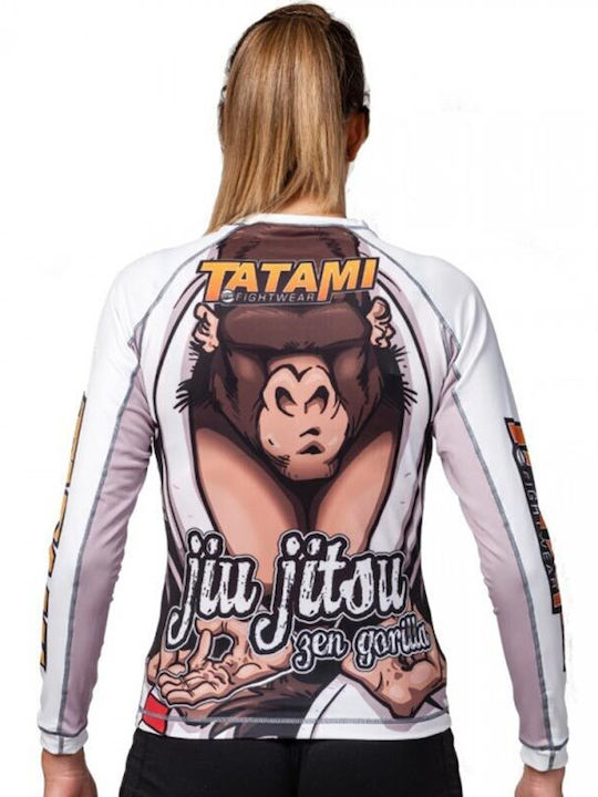 Tatami Fightwear Γυναικεία Κοντομάνικη Μπλούζα για Jiu-Jitsu Λευκή