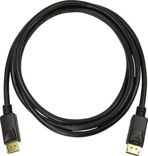 Techly Cable DisplayPort male - DisplayPort male 1m Μαύρο (109269)